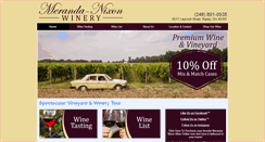 Desktop Screenshot of meranda-nixonwinery.com